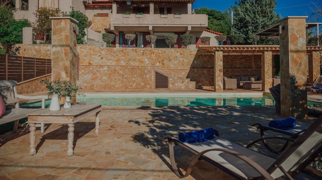 Pool And Sea View Apartments Agia Marina  Екстер'єр фото